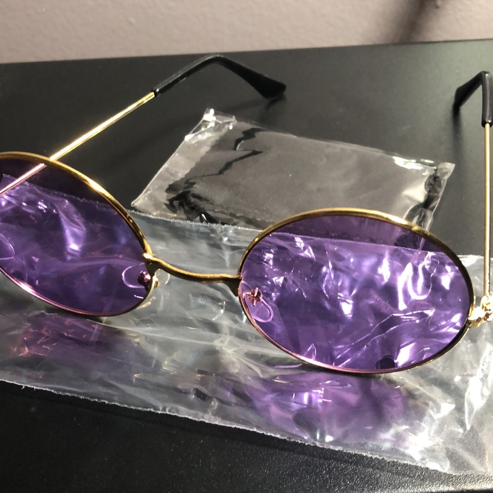 BLULU - ROUND SUNGLASSES (PURPLE) - Picture 6 of 7
